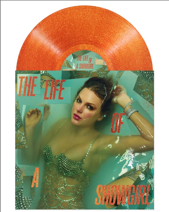 THE LIFE OF A SHOWGIRL (COLOR NARANJA TRANSLUCIDO CON PURPURINA DORADA)